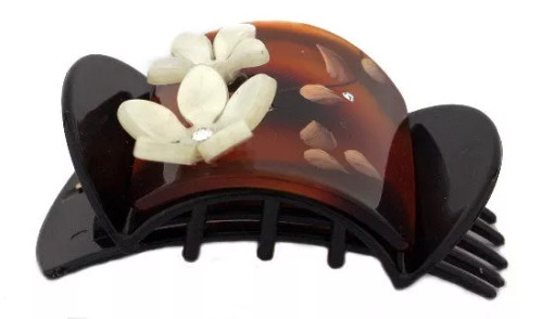 Duck Clip With Rose & Stone+Paint