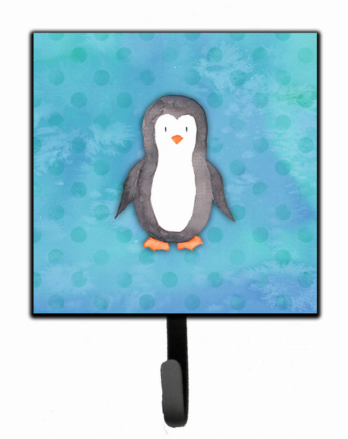 Polkadot Penguin Watercolor Cartoon Art Themed Watercolor/Polkadot Leash or Key Holder