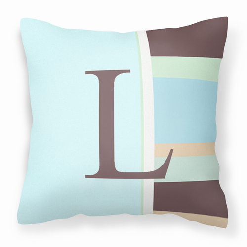 Monogram Letter Fabric Decorative Pillow - CJ1003-LPW1414