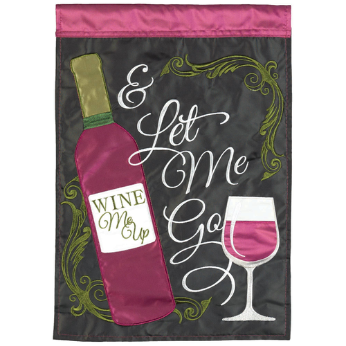 Flag Wine Me Up Polyester