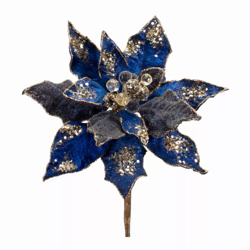 Poinsettia Stem (Set of 6) 30"H Velvet - 83516DS
