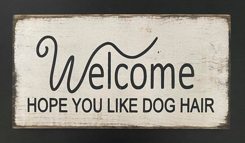 WELCOME HOPE YOU LIKE DOG HAIR - 172400001346