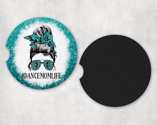 Dance Mom Life Neoprene Car Coaster Set
