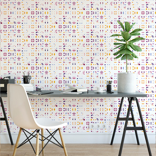 Refraction Designer Wallpaper - REFRACTION-RAWSILK