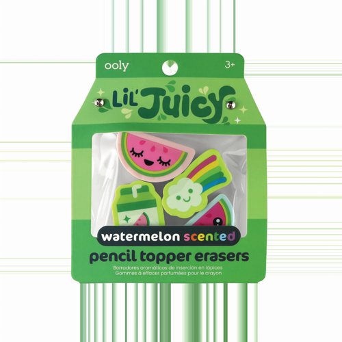 Lil' Juicy Scented Pencil Topper Erasers - (Set of 4)
