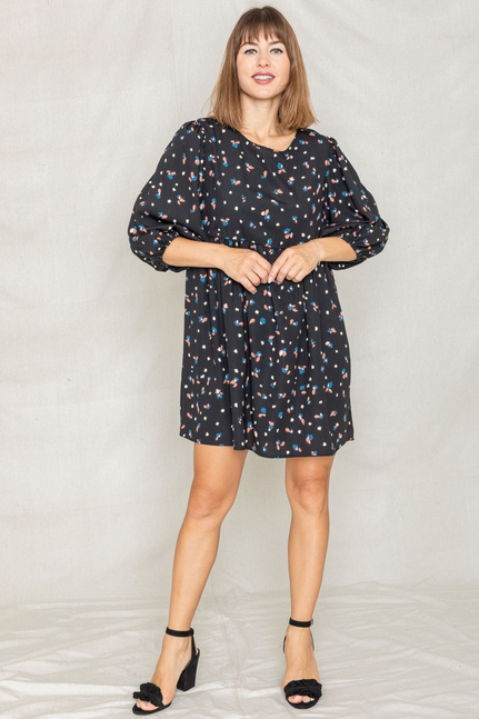 Abstract Dots Babydoll Dress - 1Eloges117