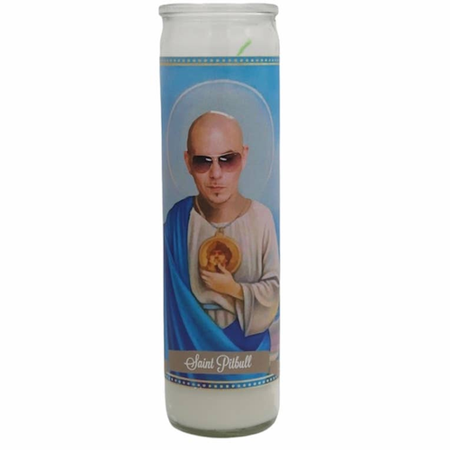 Pitbull Devotional Prayer Saint Candle