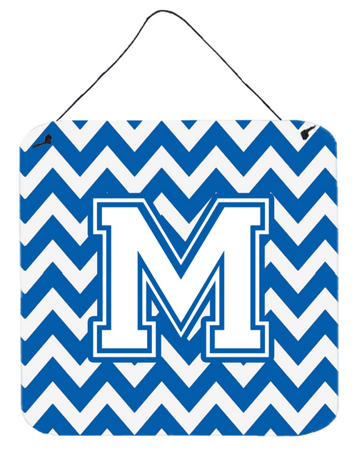 Monogram Letter Chevron Wall or Door Hanging Prints - CJ1045-MDS66