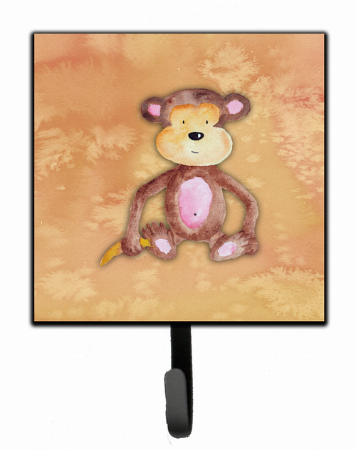 Monkey Watercolor Cartoon Art Themed Watercolor Leash or Key Holder