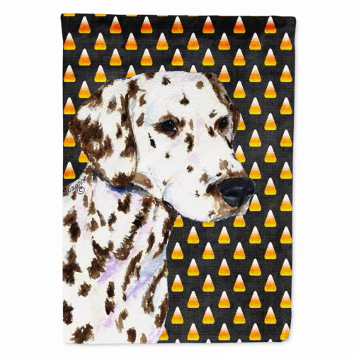 Candy Corn Halloween Dog Portrait Flag Garden Size - S000213B001695P120029V000