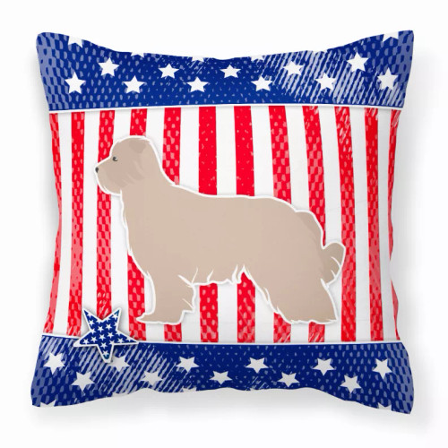 USA Design with Dog Fabric Decorative Pillow - S000213B001695P073244V000