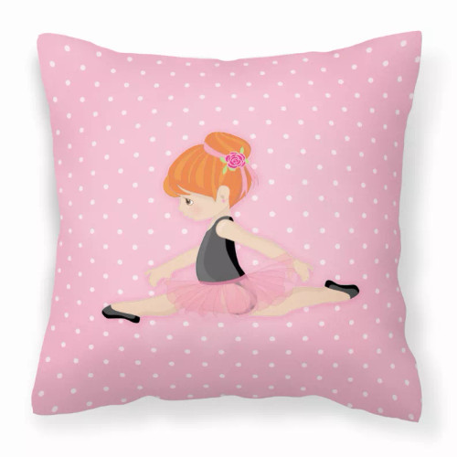 Ballerina Themed Fabric Decorative Pillow - BB5165PW1818