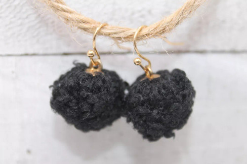 Fluffy Dangle Earrings