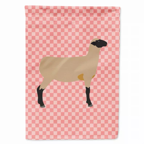 Animal/Bird Themed Pink Check Flag Canvas - BB7976CHF