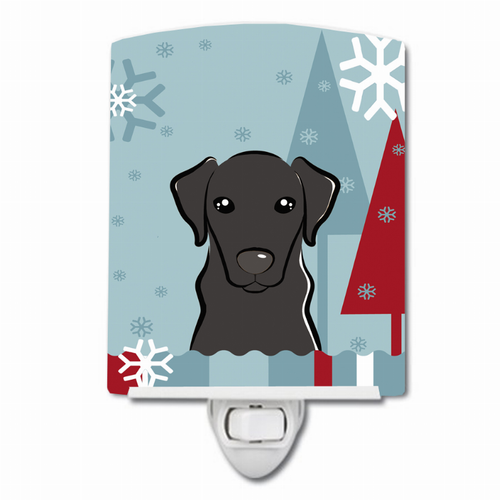 Winter Holiday Design with Dog Ceramic Night Light - S000213B001695P099124V000