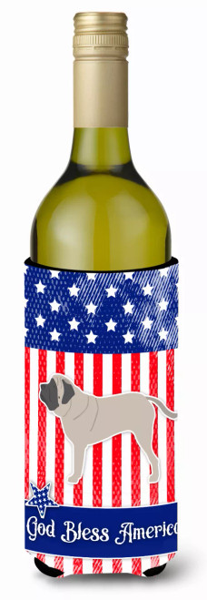American Flag and Dog Wine Bottle Hugger - S000213B001695P072623V000