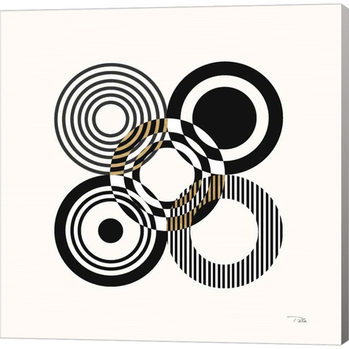Deco Retro black III by Pela, Canvas Art