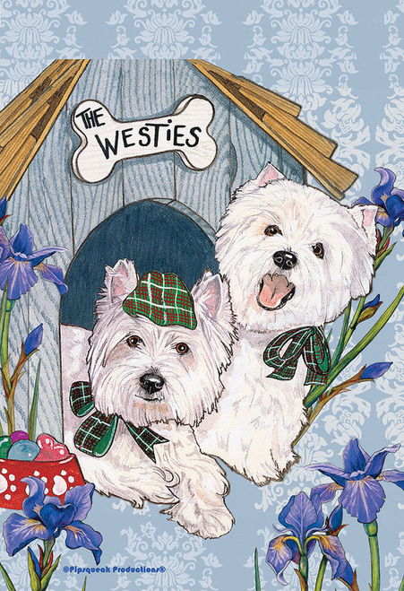 Yorkies - Best of Breed Pipsqueak Productions Outdoor Flag - bestofbreeds-1504