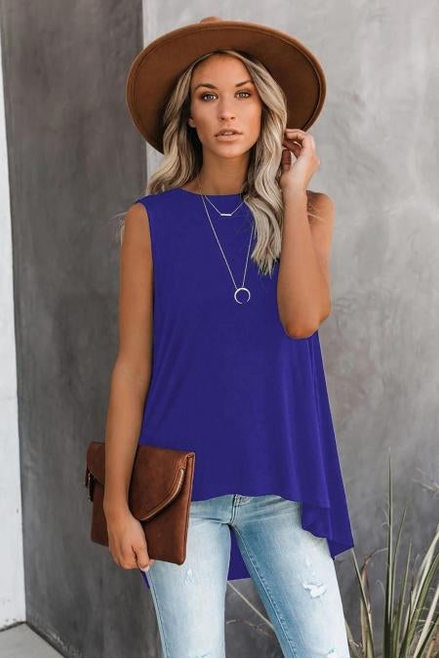 Cadence High-Low Sleeveless Tunic - S001680B002180P000004V001