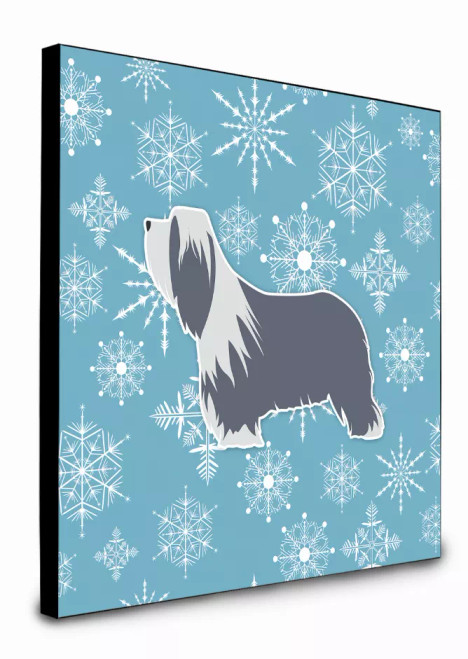Winter Snowflake Dog Artwork Wall Panel - S000213B001695P014698V005