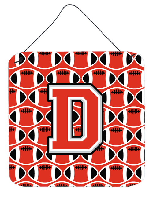 Letter Football Wall or Door Hanging Prints - CJ1067-DDS66
