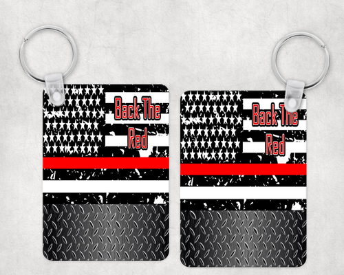 Back The Red Keychain