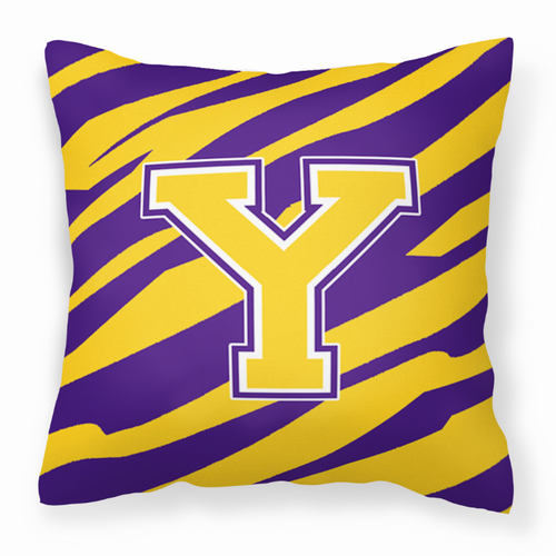 Monogram Letter Fabric Decorative Pillow - CJ1022-YPW1414