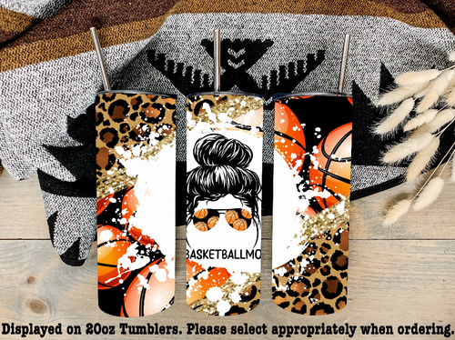 Basketball Mom Steel Tumbler