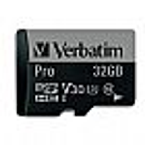 Verbatim Pro Memory Card with adapter, 47041, 32GB, microSDHC, 600X, UHS-1, Class 10