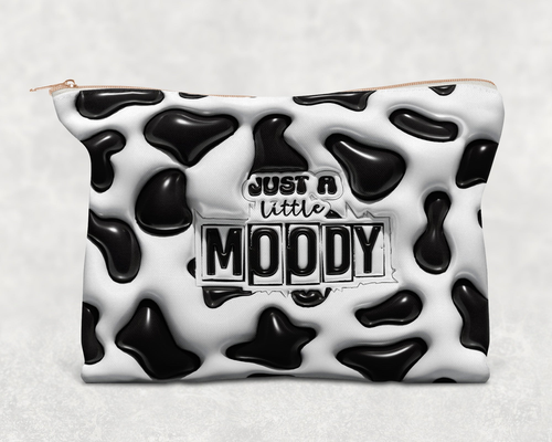 Just A Little Moody Printed Canvas Zipper Bag Just A Little Moody Printed Canvas Zipper Bag