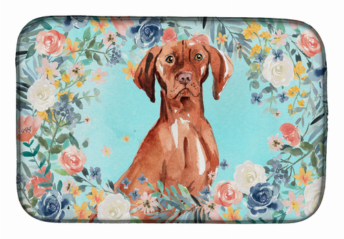 Dog Spreed art Dish Drying Mat - S000213B001695P000346V000