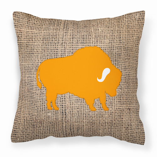 Animals Burlap Fabric Decorative Pillow - BB1127-BL-OR-PW1818