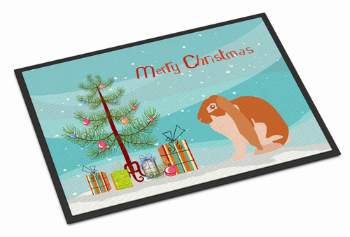 Rabbit Art Christmas Indoor or Outdoor Mat - BB9329MAT