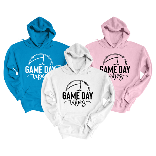 Pink Box Volleyball Game Day Vibes Cotton Blend Sweater Hoodies - PinkBox3-2657
