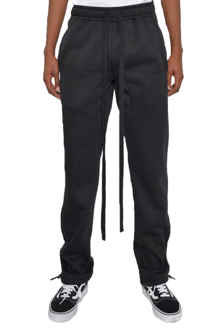 Cotton Fleece Toggle Sweats - WF104-BLK-L
