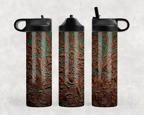 faux leather 1" Retractable Badge Reel - 3624-3449