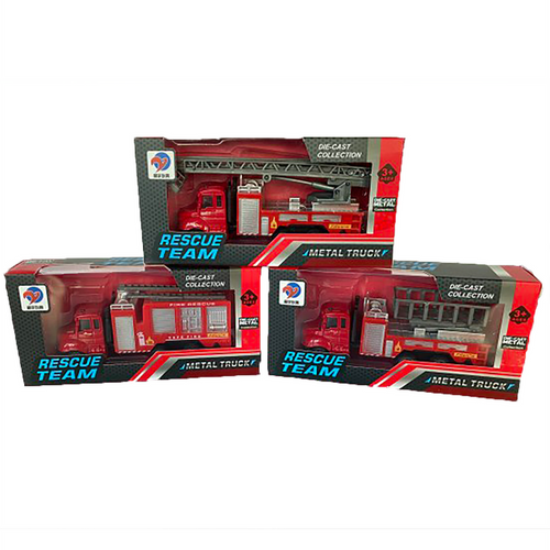 Die-Cast Fire Vehicles in Collector's Box, 3 Styles Die-Cast Fire Vehicles in Collector's Box, 3 Styles