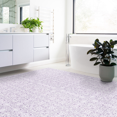 Poppies' Floral Non-Slip Indoor/Outdoor Rug - POPPIES_LAVENDER-30X96