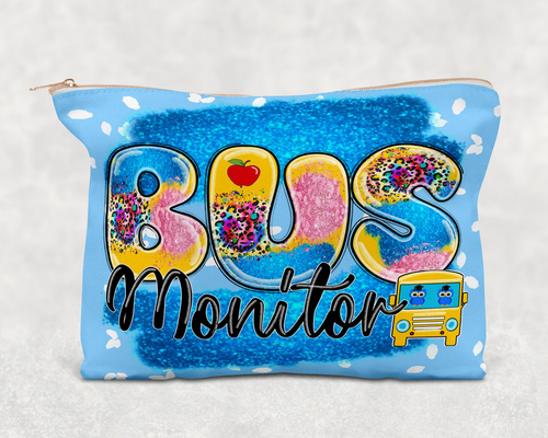 bus monitor  Printed Canvas Zipper Bag