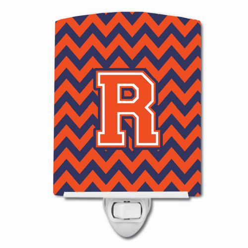 Letter Chevron Ceramic Night Light - CJ1042-RCNL