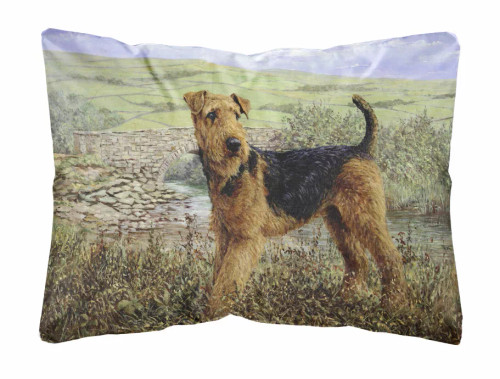 Dog Breed Painting Canvas Fabric Decorative Pillow - S000213B001695P059086V000