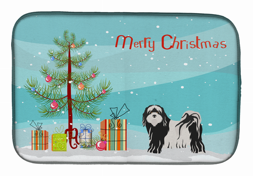Dog Breed/Merry Christmas art Dish Drying Mat - CK3489DDM
