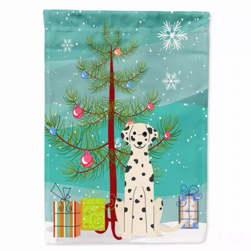 Merry Christmas Tree/Dog breed Themed Flag Canvas - BB4222CHF
