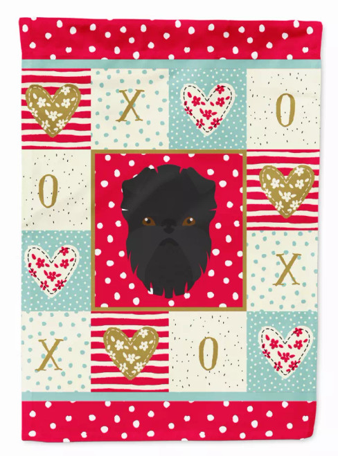 Affenpinscher Love Flag Garden Size