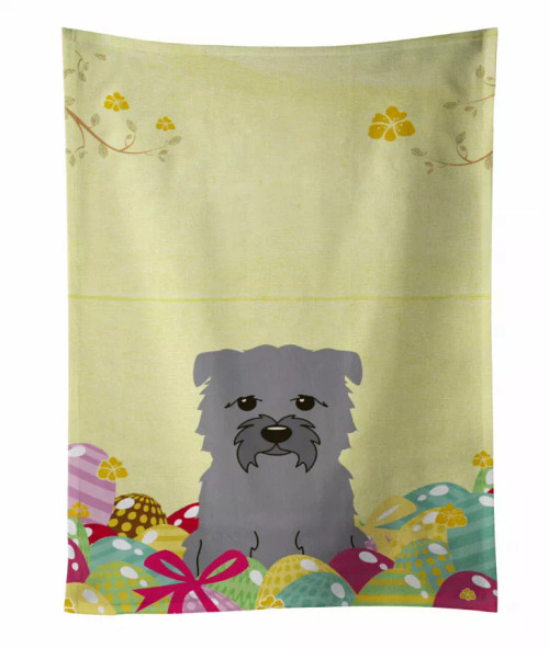 Easter Eggs Design with Dog Kitchen Towel - S000213B001695P084263V000