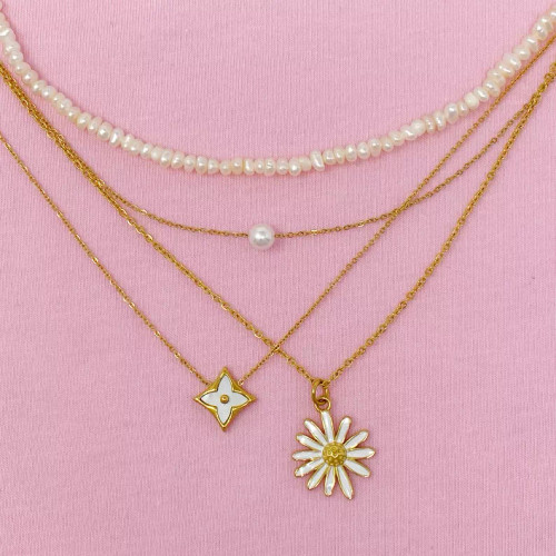 Sweet Daisy Necklace - 54132021EYN0006YLGD Sweet Daisy Necklace - 54132021EYN0006YLGD