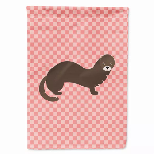 Animal/Bird Themed Pink Check Flag Canvas - BB7868CHF