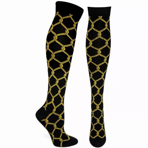 Chain Bling Fence KH Sock - WC5113-55