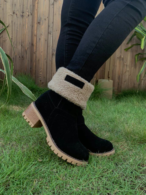 En Bloom | Plush-Lined Fold-Over Boot - S001273B001855P000069V036