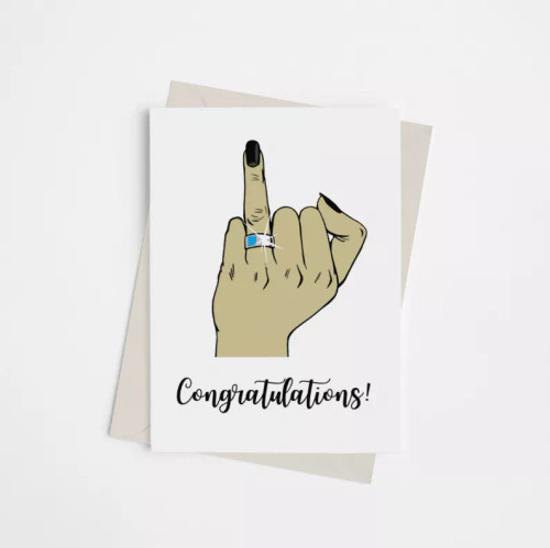 Congrats/Fucking Finally - Engagement Greeting Cards